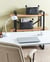 Lot de 2 Paniers de Rangement Noir en Cuir PU Fait Main avec Poignées Boîtes d'Etagères Style Design Retro