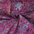 Tissu Coton imprimé Batik Tortika sur fond Magenta fuschia - Au mètre