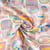 Tissu Coton imprimé Boîte Sardines sur fond Rose clair