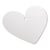 Tags blanc - Coeur, FSC 100%, 7x6cm, 24 pièces