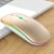 Souris Sans Fil RGB Bluetooth Silencieuse Ergonomique Rechargeable Avec 3 Boutons Or YONIS