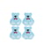 Cartes de 4 boutons nounours 16 x 18 mm – Rico Design Bleu