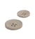 Bouton rond écorces de riz 4 trous gris cendre
