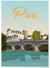 Affiche ville Pau 2 | A3 : 29,7x42cm
