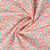 Tissu Voile de Coton digital brodé June petits ronds sur fond Blanc cassé