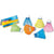 Sachet de 6 volants multicolores de badminton en plastique - jeu de raquettes - plein air