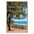 Tableau mural encadré illustration plage du bassin d'Arcachon 65x97 cm