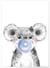 Affiche Bulle de Koala Bleue | A3 : 29,7x42cm
