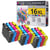 123CONSOMMABLES - 16XL - Pack de 12 cartouches d'encre compatible avec Epson Workforce WF-2750 WF-2760 WF-2660 WF-2650 WF-2630 WF-2540 WF-2530 WF-2510 WF-2010 - 123CONSOMMABLES