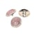 Bouton strass rose 17mm