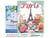 Peinture par Numéro Figured'Art avec Cadre - Affiche de voyage Paris en fleurs - Kit de Loisir Créatif DIY Numéro d'Art Complet - 40x50cm toile tendue sur châssis
