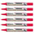 Lot de 6 marqueurs permanents - PENTEL - MAXIFLO NLF50 - Pointe conique 2 mm - Rouge