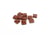 Carreaux mosaïque Marron Pixel art - Mini - Lot de 100