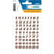 Chiffres - Stickers - Autocollant - 8mm diamètre - Doré - 0 à 9 - 1 planche
