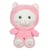 Peluche Chat Hoody Pets-  - Rose,24 cm