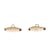 Bouton buchette simili cuir 48mm ivoire