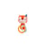 Alice mini hochet la renarde - Lilliputiens - Orange