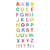 MégaCréa DIY - Stickers époxy pailletés alphabet et symboles 40 pièces