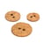 Lot de 6 boutons pierre rond beige