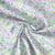 Tissu Voile de Coton digital imprimé Brise floral sur fond Vert d'eau