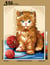 Canevas antique Emberlificoté 40x50cm