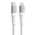 Force Power Câble Renforcé USB C/Lightning 1,2m - 3A Blanc
