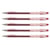 Lot de 5 stylos à bille PILOT G1-07 - Rouge - Pointe moyenne