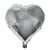 Ballon Coeur, 46x49cm, 1pce. , argent