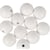 Boules bois percées mat ø20mm - blanc