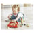 Chariot a roulettes avec blocs empilables - Hape - Rouge