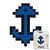 Kit mosaïque DIY pixel art - Ancre bateau - Mini