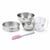 Set pâtisserie avec moule à manqué 18,5 cm, 2 bols à mixer, verre mesureur et spatule Zenker