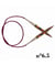 Aiguilles à tricoter circulaires fixes en bois cable 80 cm Symfonie du n° 3,75 à 6,5 - Knitpro taille n°6,5