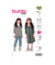 Patron Burda 9252 - Robe & blouse évasées de 104 à 134 cm taille n°FR 104-134
