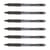 Lot de 6 Stylos bille UNI-BALL Laknock SN100/14 - Noir - Pointe large 1,4 mm