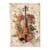 1 feuille de papier de riz 22.5 x 32 cm découpage collage Paper Designs VINTAGE VIOLON FLEUR 0048