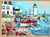 Canevas antique Le port de pêche 45x60cm
