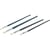 4 pinceaux brosses à tableaux plats et ronds pour retouches Nespoli