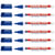Marqueur permanent pointe ronde 1 mm - EDDING - Bleu - Lot de 6