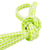 Bobine 25m Elastique rectangle 6 mm jaune et vert fluo