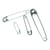 Epingles de sûreté, platine, 5 tailles, blister pliable 24 pces