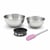 Set pâtisserie avec mini moule à manqué 16 cm, 2 bols à mixer et 1 spatule Zenker