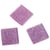 Mosaïque acrylique, 1x1 cm, pailletée, rosé, boîte - env. 205 pces / 50 g