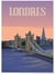Affiche ville Londres 4 | A3 : 29,7x42cm