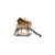 AXI Crooked Max Maisonnette Marron vert Toboggan Gris - Axi House