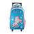 Sac à dos scolaire à roulettes - Cybel Licorne - Bleu et rose - Fille, 2 compartiments