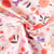 Tissu Coton imprimé digital Arty Fleurs Fisal sur fond Rose pâle