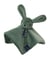 Doudou plat lapin dorlotin 27 cm - vert sauge - Mailou - Ma lou Tradition