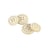 Bouton bio résine 4 trous beige pierre