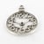 MégaCréa - Breloque en métal Horloge Argenté
